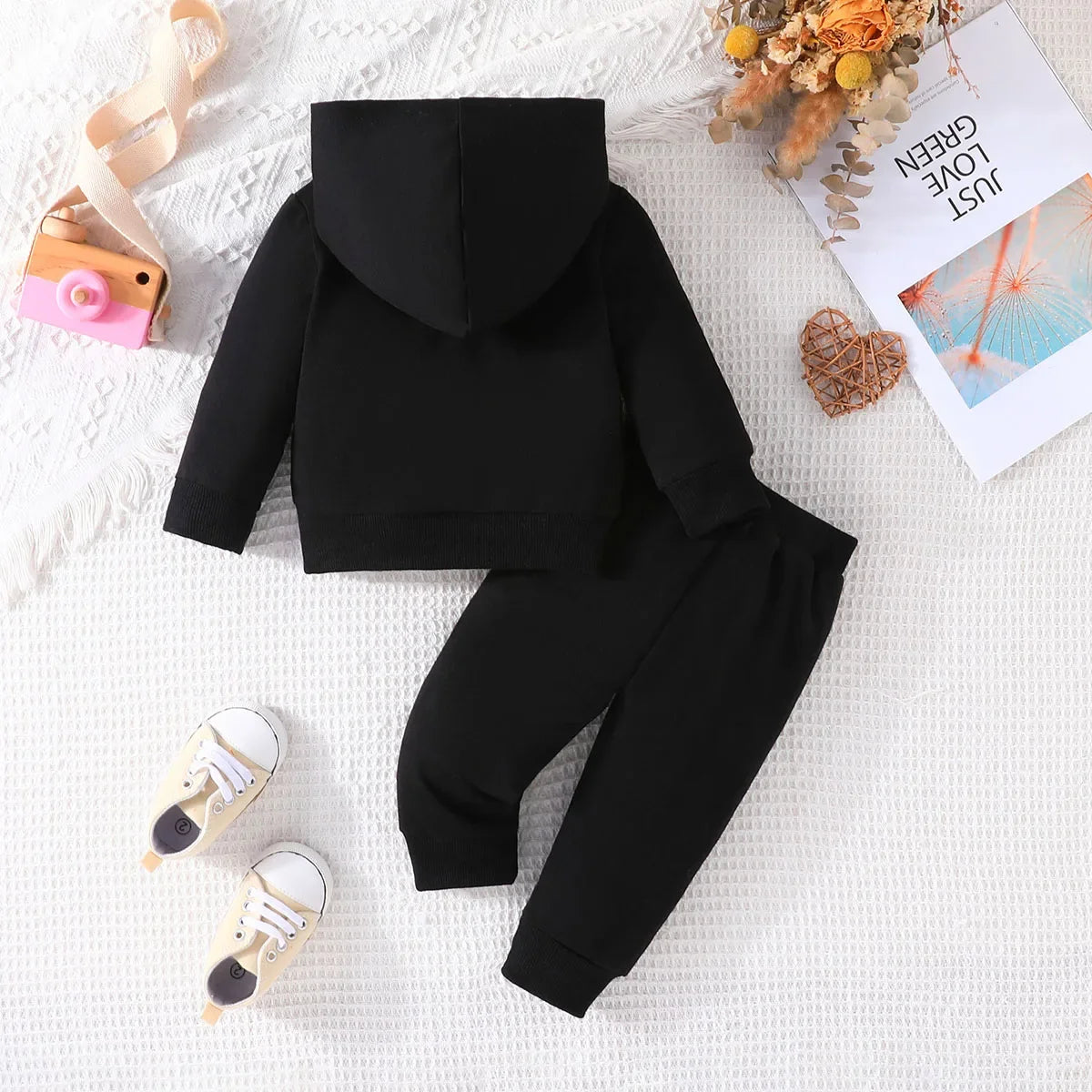 Unisex Baby Hoodie and Pants Outfit for 3-24 Months