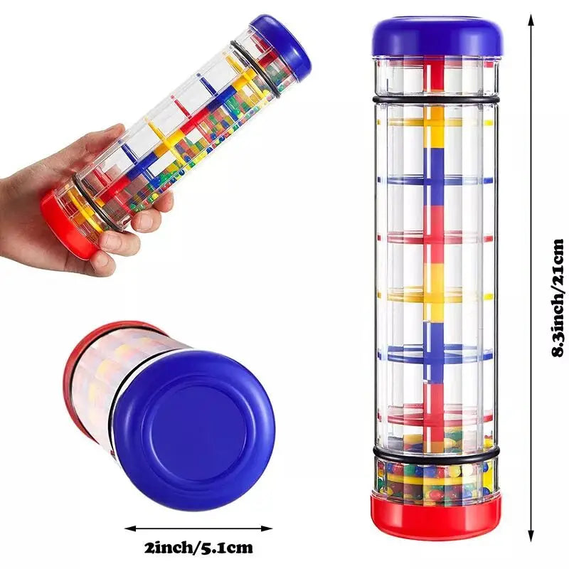 Montessori Rain Stick Rattle for Sensory Play and Music