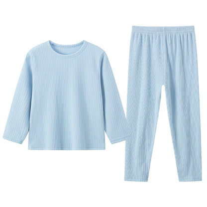Children's 2-Piece Thermal Underwear Set for Fall/Winter