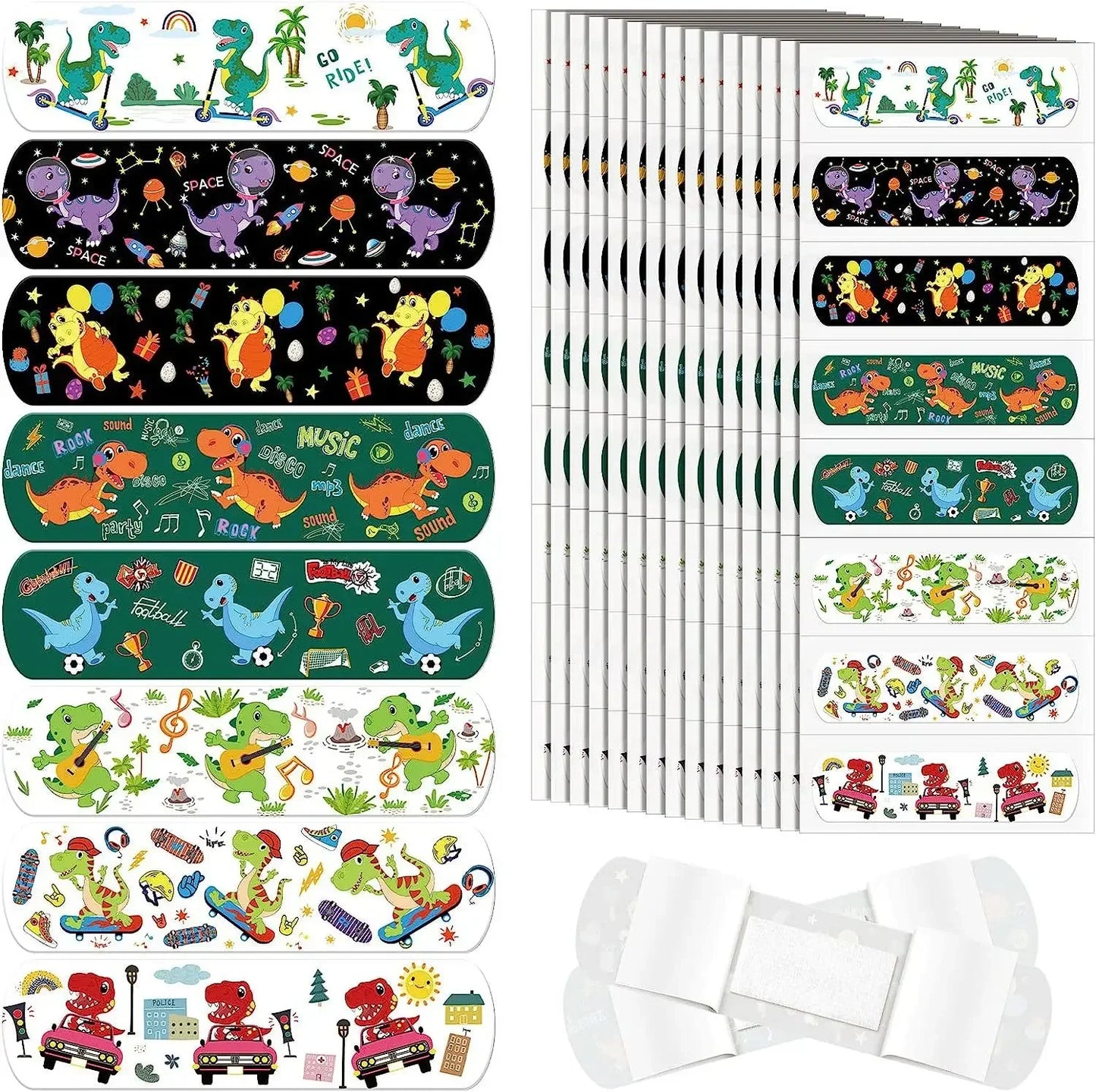 10pcs Cartoon Mermaid Horse Adhesive Bandages for Kids
