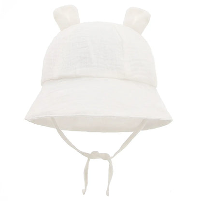 Soft Muslin Cotton Baby Sun Hat for 3-12 Months