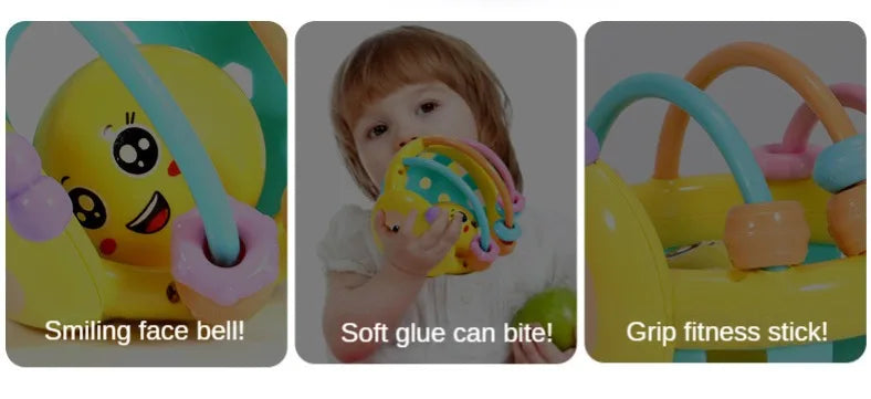 Bendy Baby Walker Rattle Ball for Infants 0-12 Months