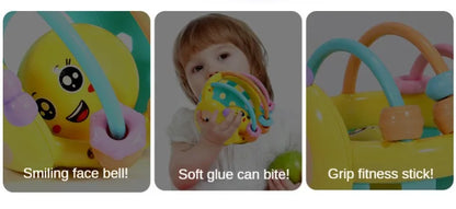 Bendy Baby Walker Rattle Ball for Infants 0-12 Months