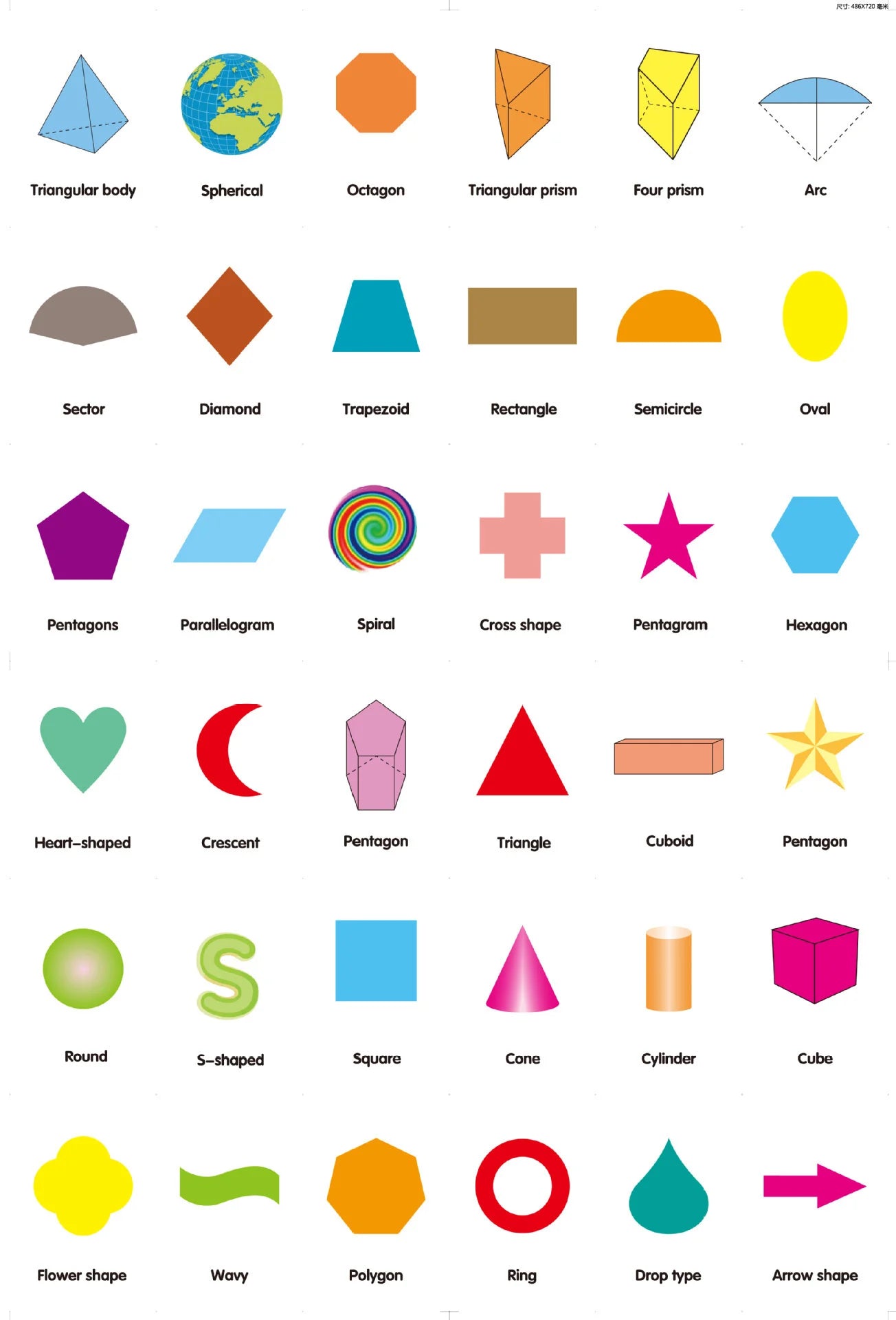 36 Pcs Animal Shape & Color Learning Cards for Kids