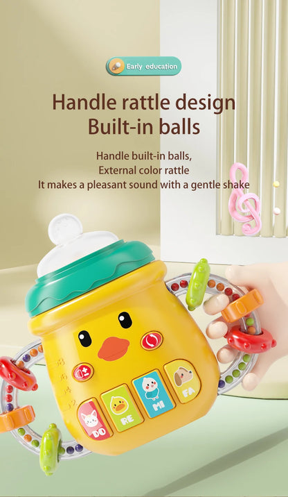 Musical Soothing Teether Rattle for Babies 0-12 Months