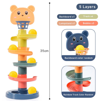 Montessori Rolling Ball Track for Babies 0-36 Months