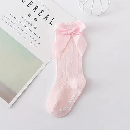 Red Bow Tie Knee High Socks for Infants and Toddlers