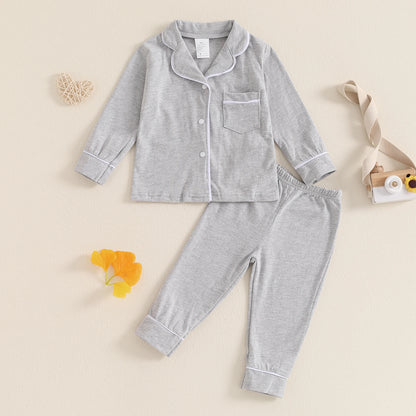 Toddler Fall Pajama Set for Boys and Girls - 10 Colors