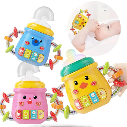 Musical Soothing Teether Rattle for Babies 0-12 Months