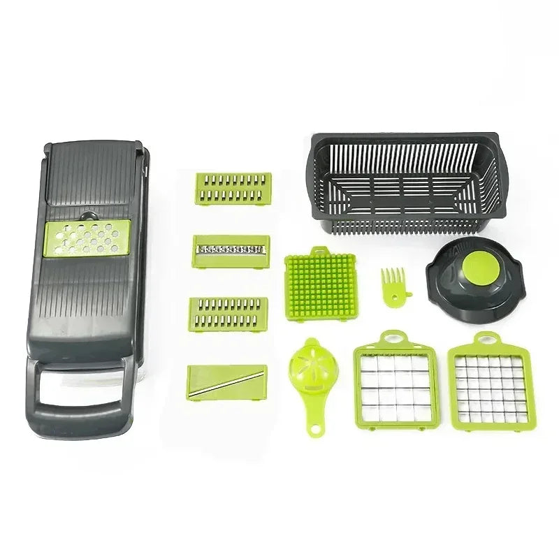 Multifunctional Vegetable Chopper 14-in-1 - Slicer, Dicer, Grater for Kitchen