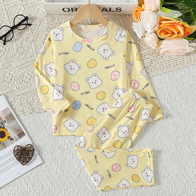 Kids' Summer Short Sleeve Shirt and Shorts Set for Play