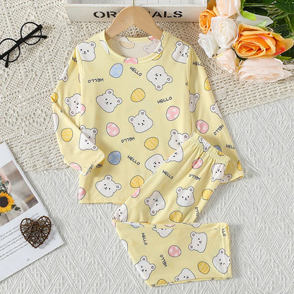 Kids' Summer Short Sleeve Shirt and Shorts Set for Play