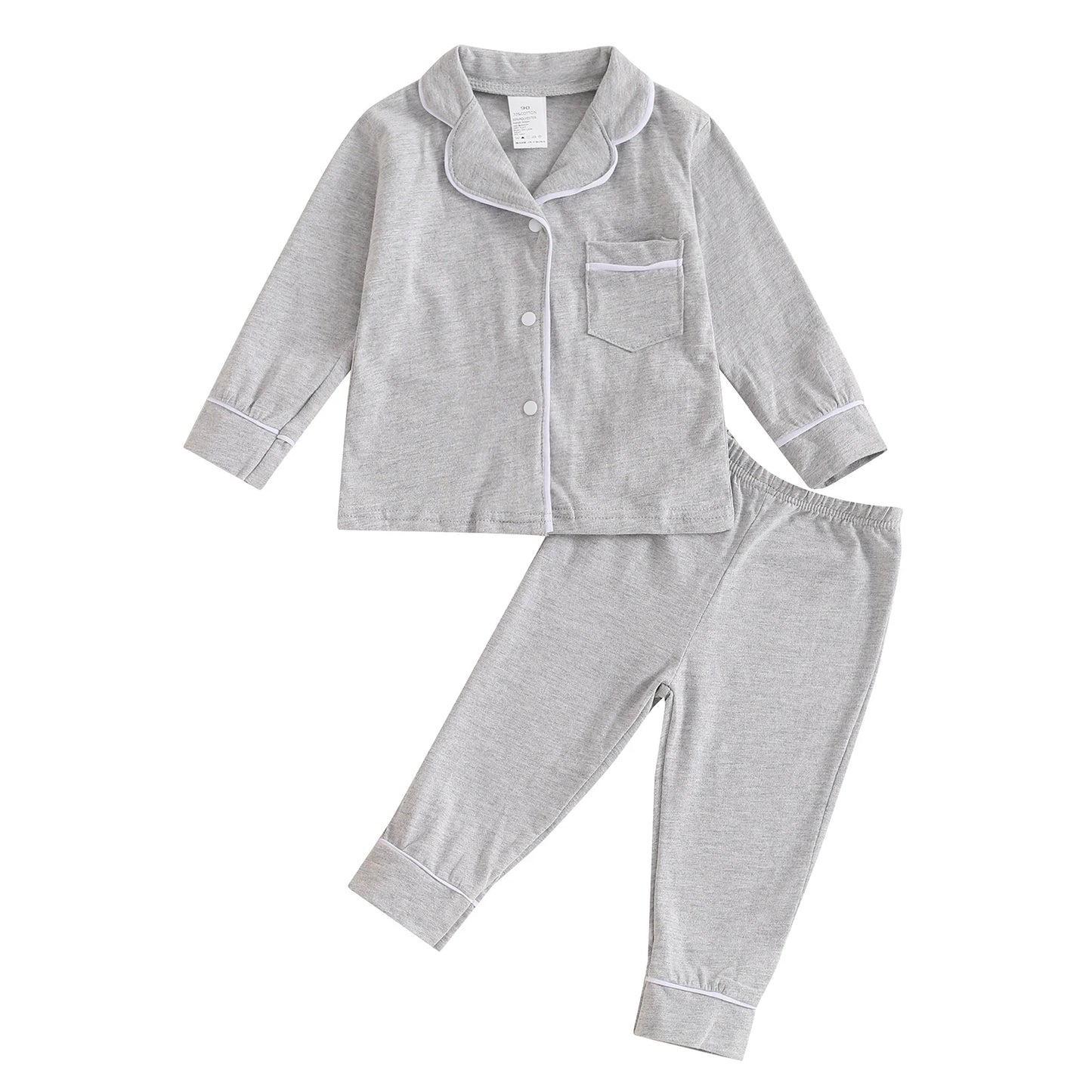 Toddler Fall Pajama Set for Boys and Girls - 10 Colors