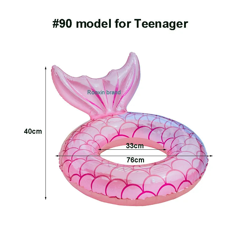 Mermaid Backrest Pool Float for Adults and Teens