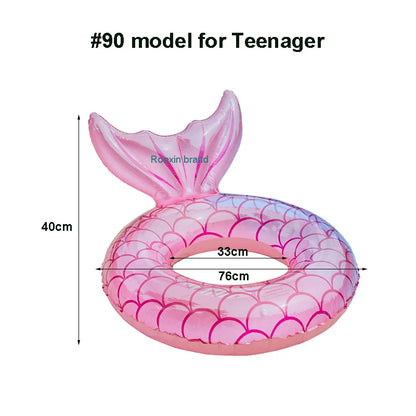 Mermaid Backrest Pool Float for Adults and Teens