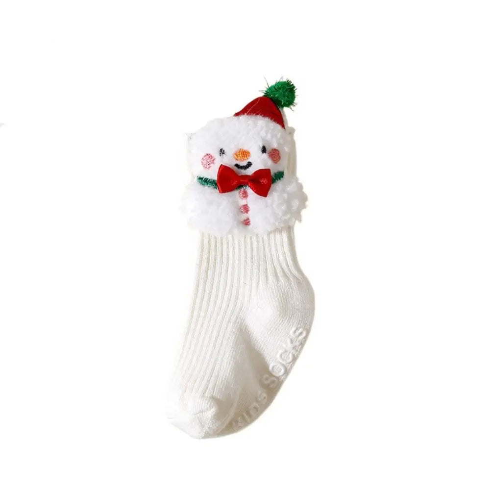 Christmas Baby Socks with Anti-Slip Design for Toddlers 0-3 Years