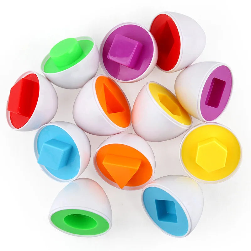 Montessori Shape Matching Smart Egg Toy for Kids 2-4 Years
