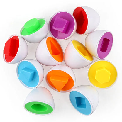Montessori Shape Matching Smart Egg Toy for Kids 2-4 Years