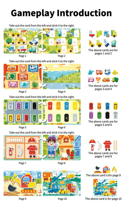Montessori Busy Book for Early Learning in Children 1-3 Years