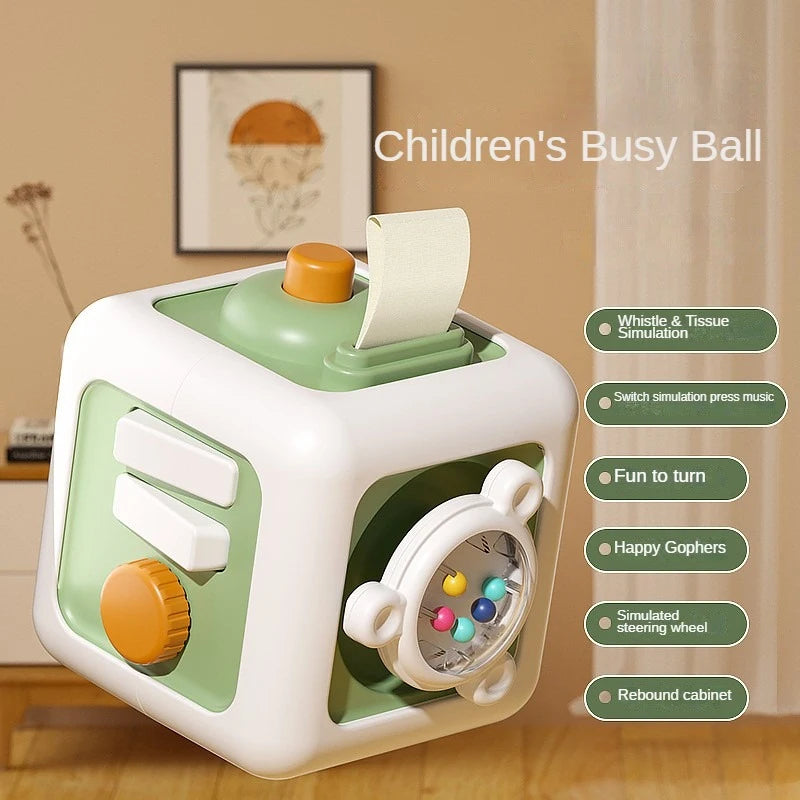 Montessori Sensory Busy Board for Baby Skill Development