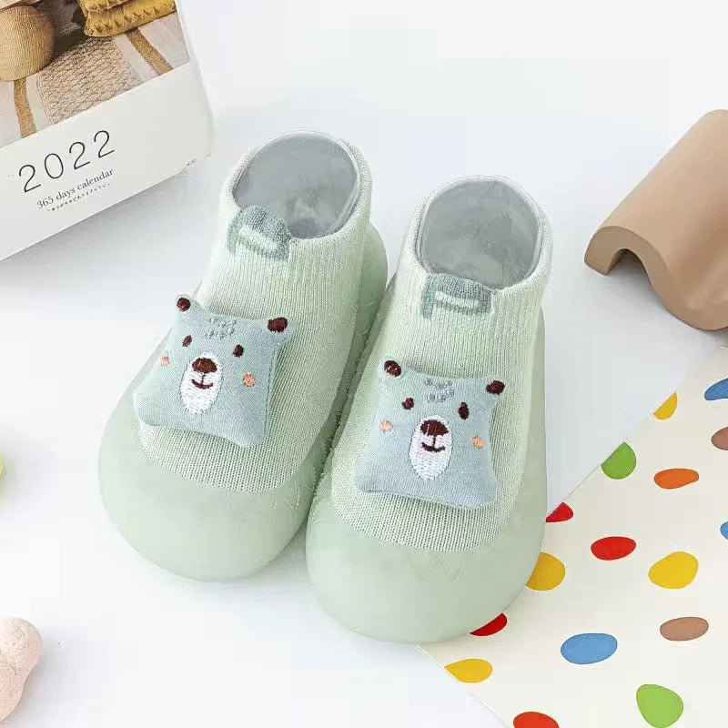 Soft Sole Non-Slip Baby Socks with Cute Animal Designs 0-3T