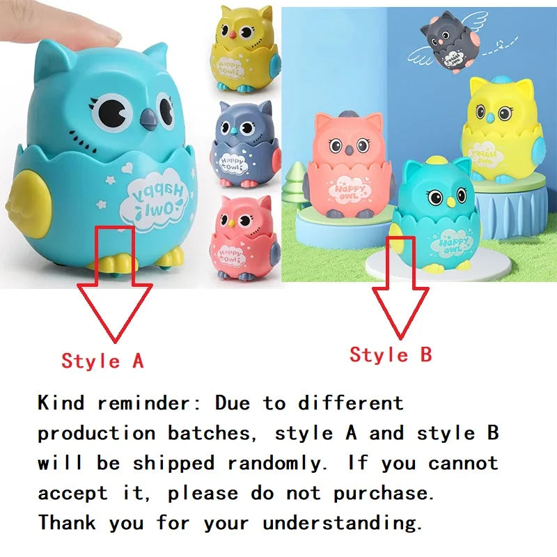 Interactive Wind-Up Owl Toy for Kids - Fun Mechanical Play