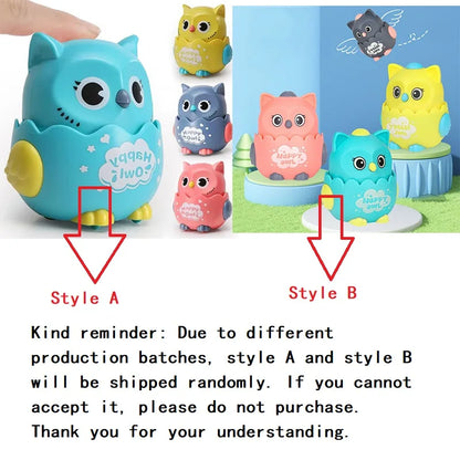 Interactive Wind-Up Owl Toy for Kids - Fun Mechanical Play