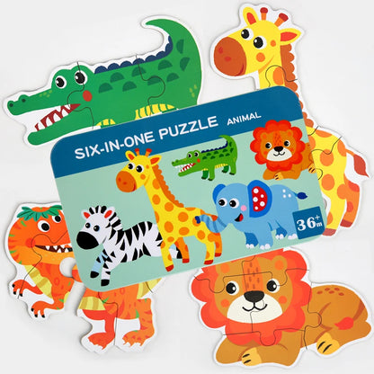 Alphabet and Number Wooden Puzzle for Toddlers 1-3 Years