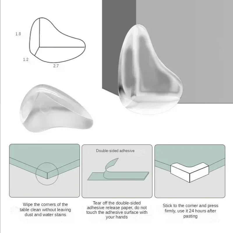 10pcs Baby Silicone Corner Protectors & Socket Covers