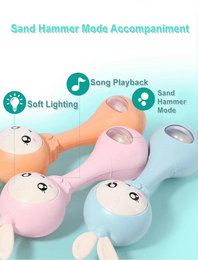 Smart Bunny Musical Rattle Toy for Newborns and Infants
