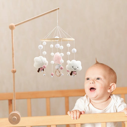Forest Animal Crib Mobile Rattle Toy for Infants 0-12 Months