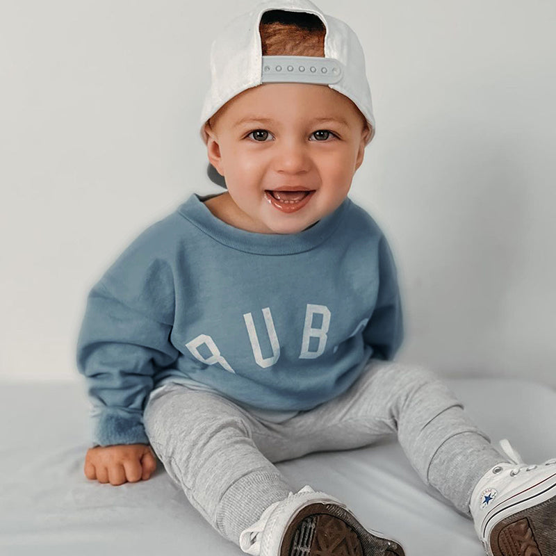 Toddler Letter Print Long Sleeve Top and Pants Set