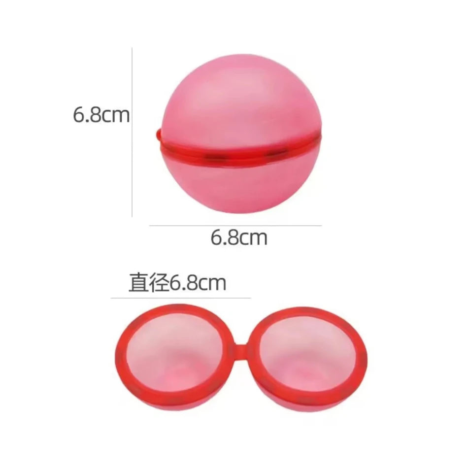 Reusable 6.5cm Water Balls with Magnetic Closure для Summer Fun
