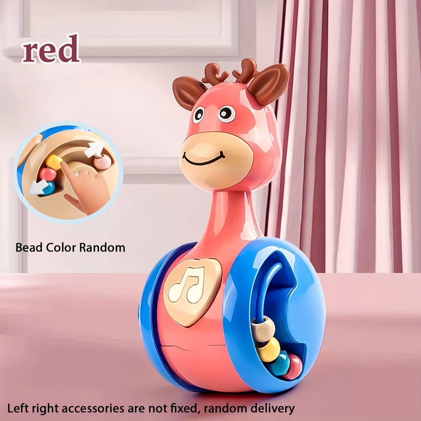 Fawn Sliding Tumblers Rattle Toy for Baby Learning and Play
