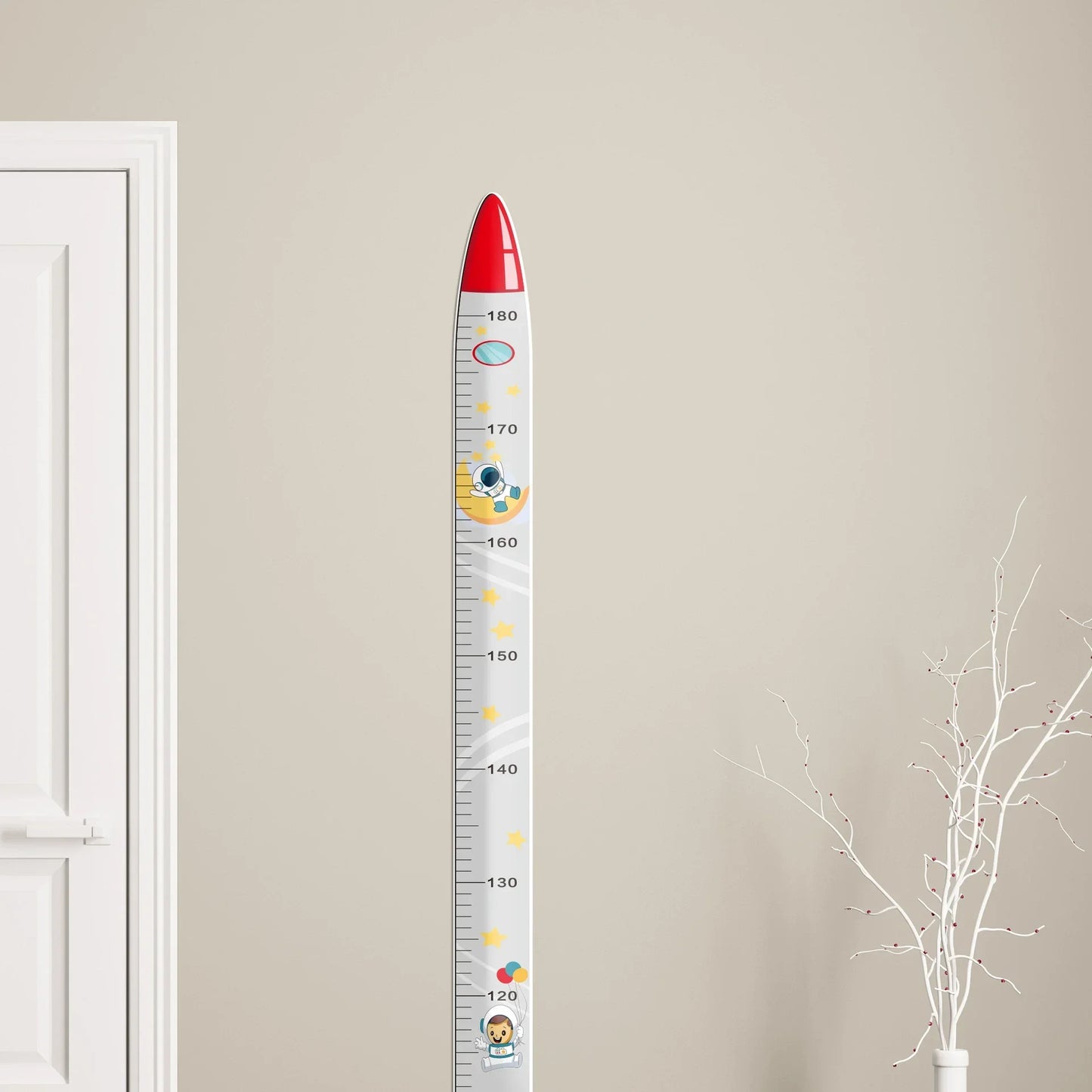 Giraffe Height Ruler Wall Sticker for Kids Nursery Decor