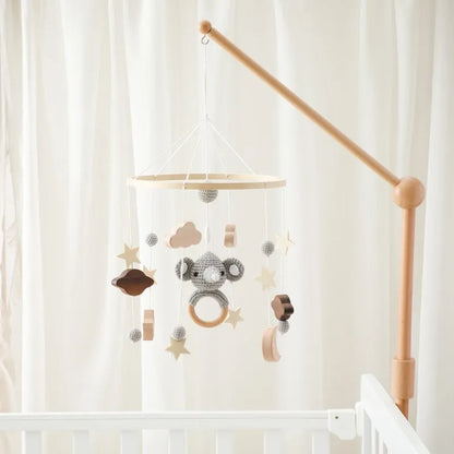 Musical Baby Cloud Rattle & Crib Mobile for Newborns