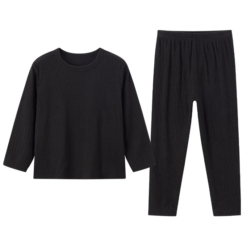Children's 2-Piece Thermal Underwear Set for Fall/Winter