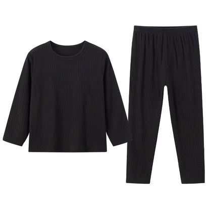 Children's 2-Piece Thermal Underwear Set for Fall/Winter