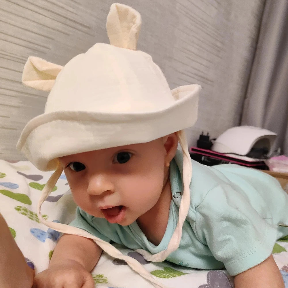 Soft Muslin Cotton Baby Sun Hat for 3-12 Months