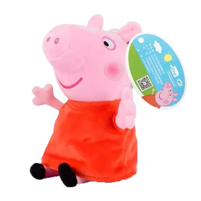 19 cm 100 % ekte PEPPA PIG utstoppet myk dukke Peppa George Zoe Suzy Rebecca Emily Danny Pedro bjørn Dinosaur Barn Plysj leketøy