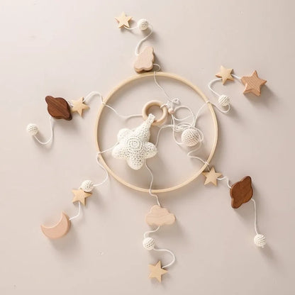 Musical Baby Cloud Rattle & Crib Mobile for Newborns