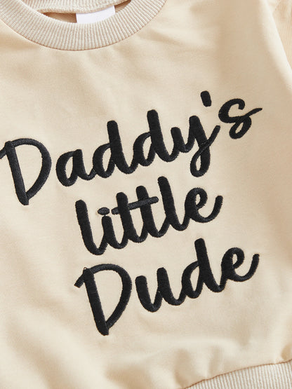 Embroidered Sweatshirt & Joggers Set for Toddler Boys