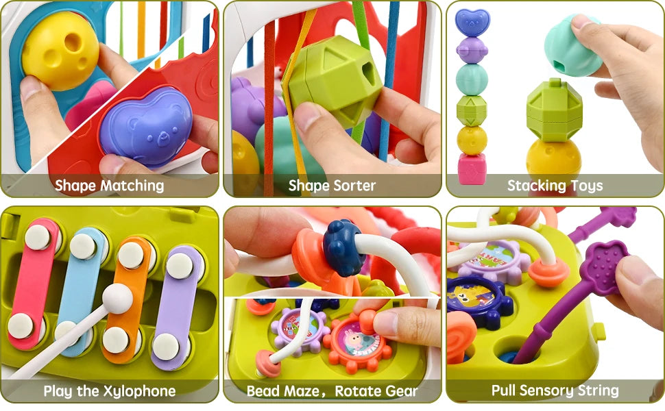 Montessori Shape Sorter Toy for Babies 0-3 Years