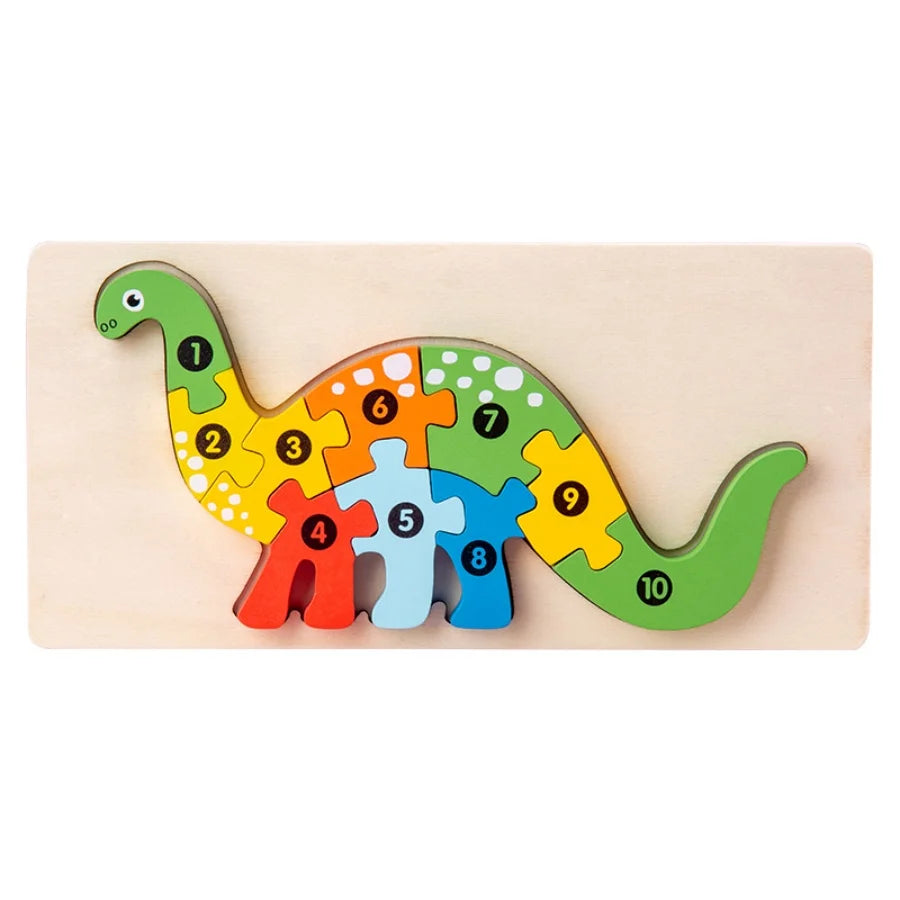 Wooden Standing Puzzle for Young Children and Babies