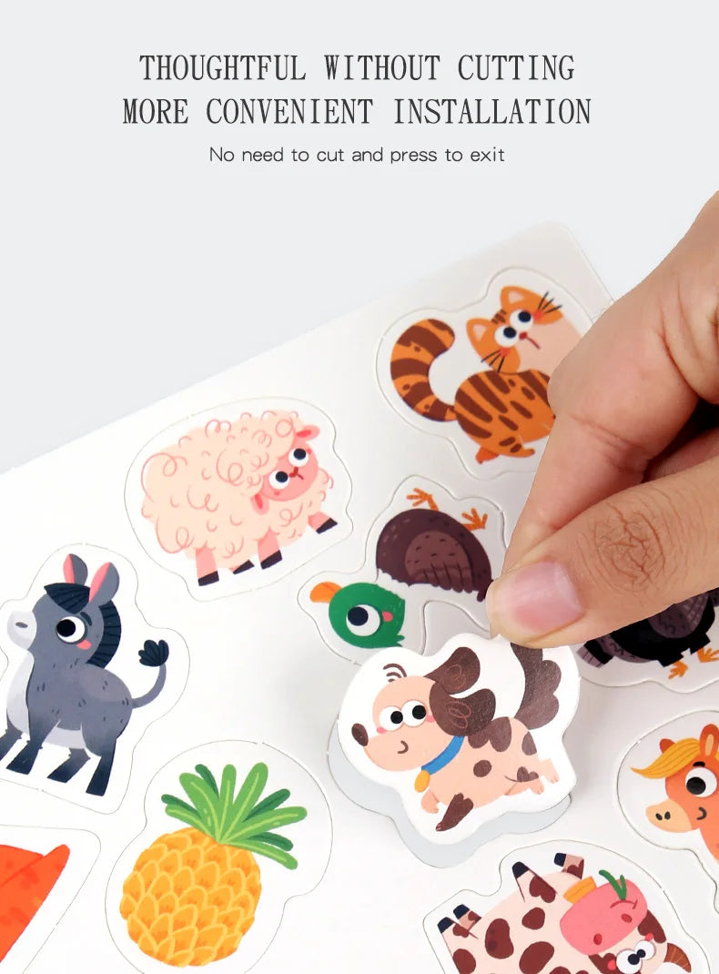 Montessori Busy Book for Early Learning in Children 1-3 Years