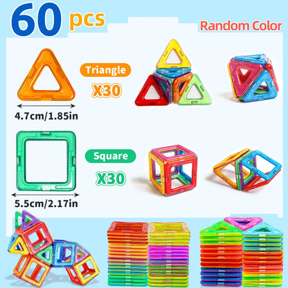 Medium Magnetic Building Blocks for STEM Learning fun