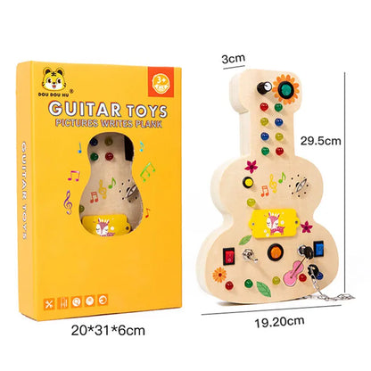 Montessori Busy Board for Children with LED Light Activities