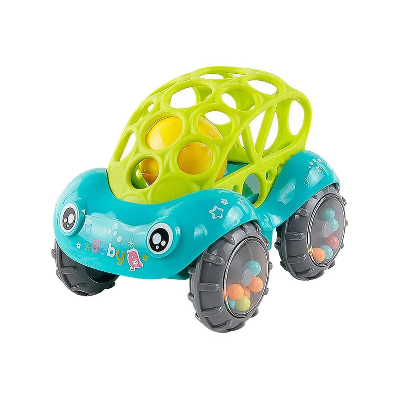 Soft Rubber Push and Go Cars for Infants 6-12 Months