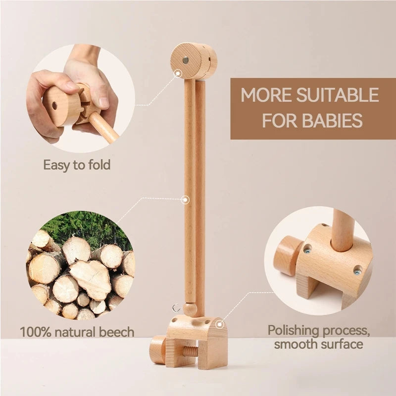 Baby Crib Music Box Rattle - Soothing Toy for Newborns