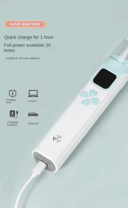 Silent Electric Nasal Aspirator for Babies - USB Rechargeable